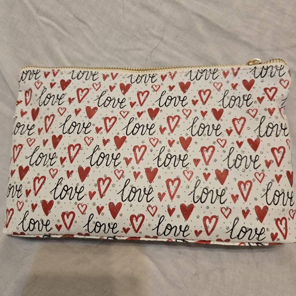 Blush Crush Love Print Makeup Bag
